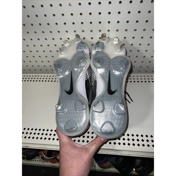 Nike Force Zoom Trout 7 Pro Mens Metal Baseball Cleats Size 8.5 Black White - Picture 7 of 8
